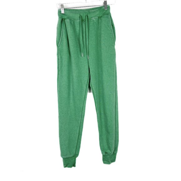 NWT WeWoreWhat Jogger Sweatpants Pockets Drawstring Jolly Green Size XS NEW $78 - Picture 2 of 11